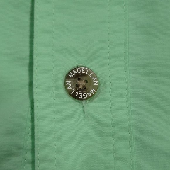 Magellan Sports Wear Mens Green Shirt Button Down Short Sleeves Sz S - Picture 4 of 10